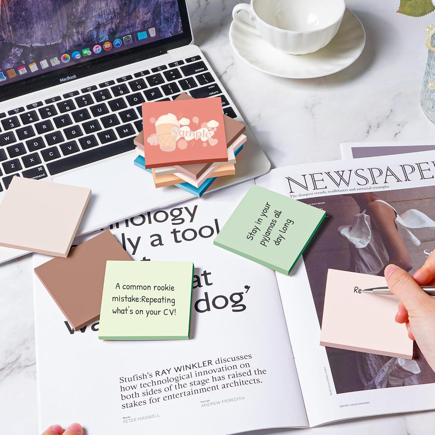 Notas Adhesivas 3x3 cm VIPSTAR Vintage, Paquete de 18