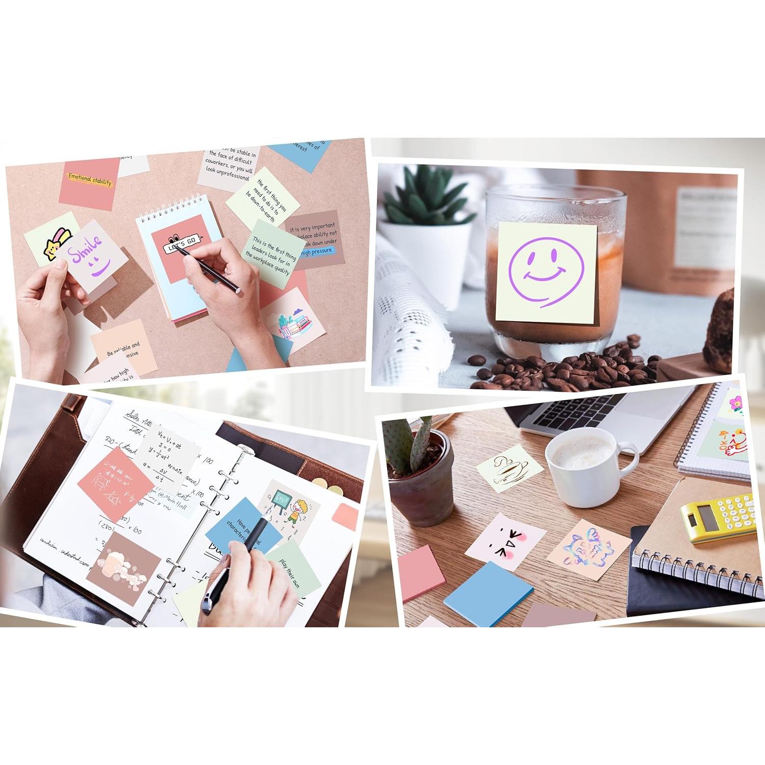 Notas Adhesivas 3x3 cm VIPSTAR Vintage, Paquete de 18