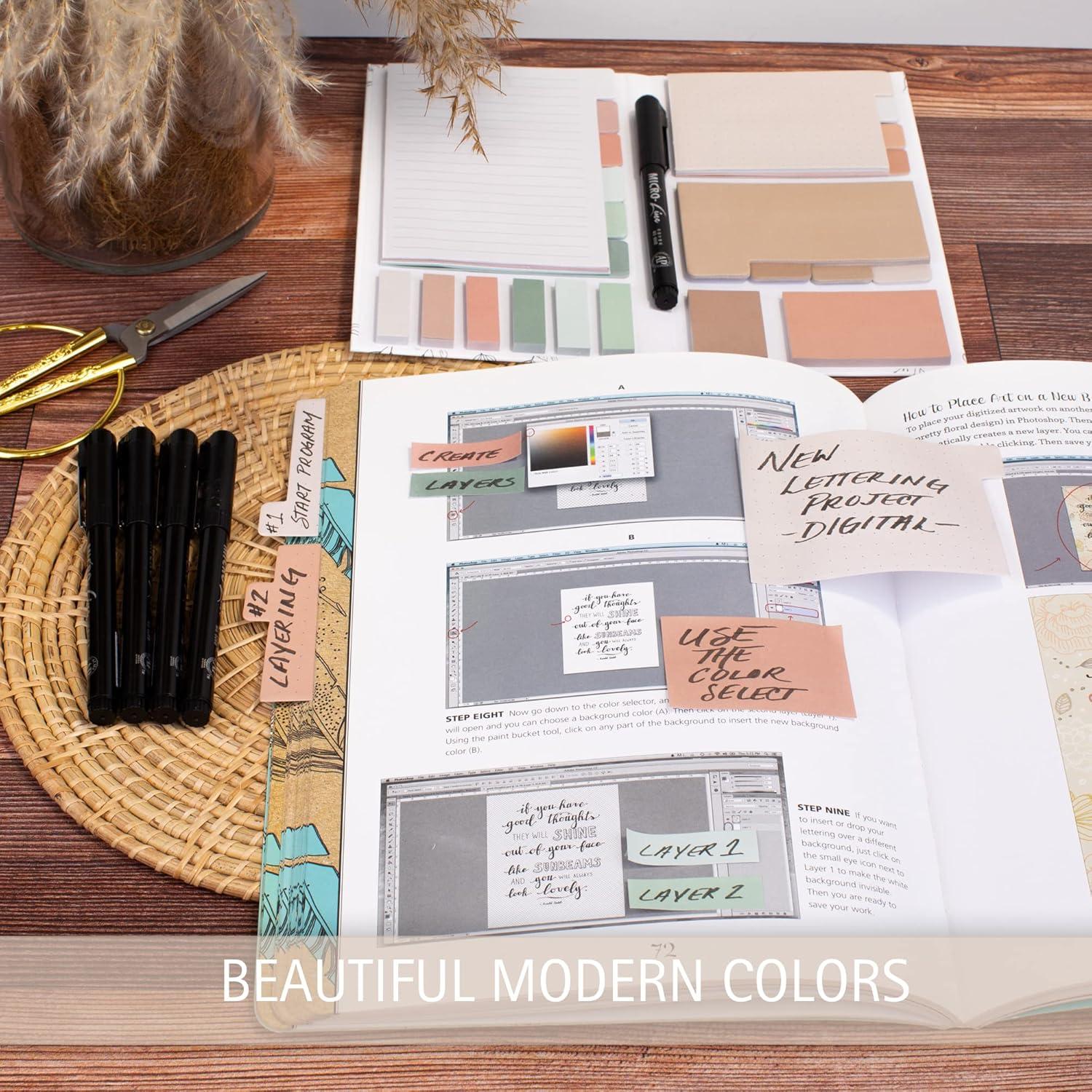 Juego de Notas Adhesivas ZICOTO 528 Hojas Colores Pastel