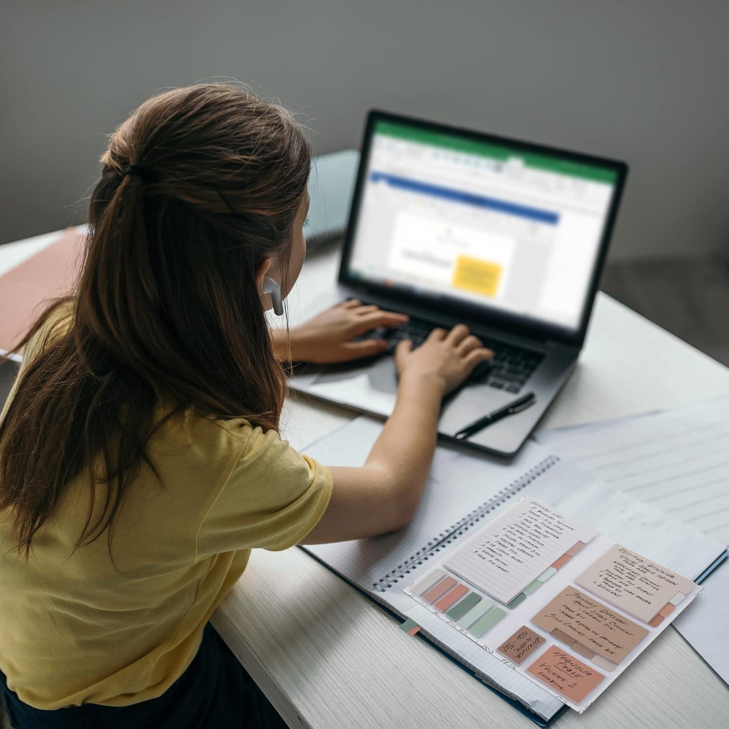 Juego de Notas Adhesivas ZICOTO 528 Hojas Colores Pastel