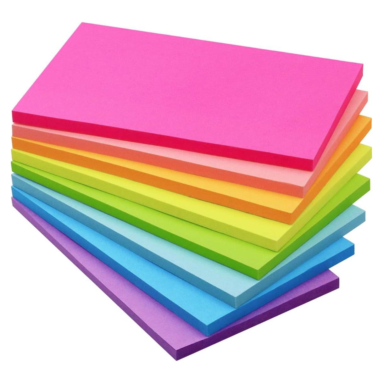 Notas Adhesivas Winner Aura 7.62x12.7 cm 8 Paquetes 400 Hojas