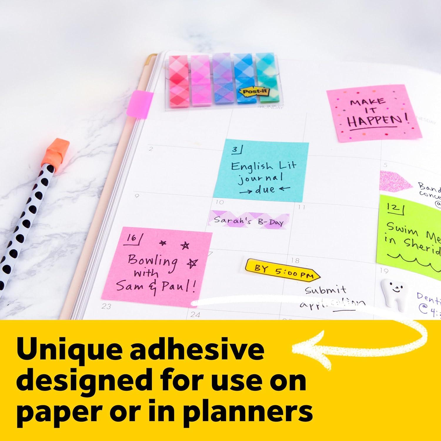 Cubo de Notas Adhesivas Post-it 5.08 cm x 5.08 cm 3 Blocs 400 Hojas