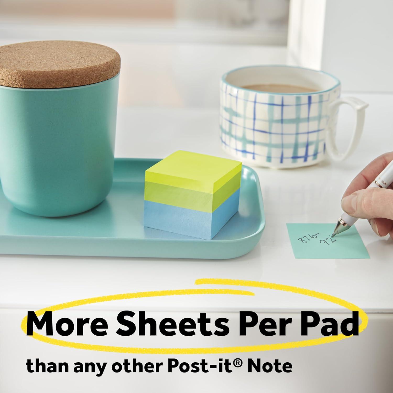 Cubo de Notas Adhesivas Post-it 5.08 cm x 5.08 cm 3 Blocs 400 Hojas