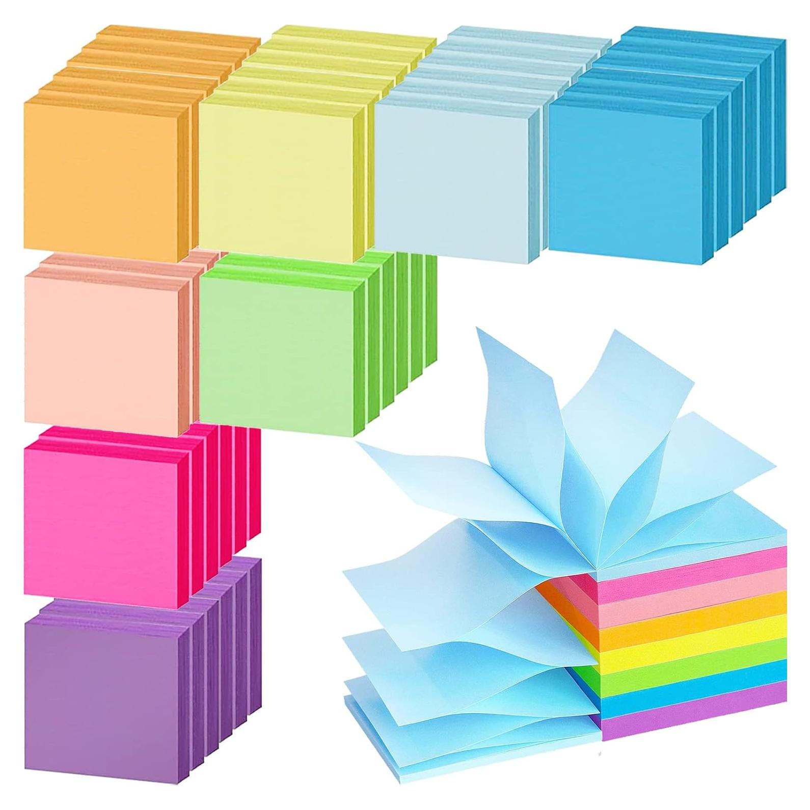 Paquete de 48 Notas Adhesivas Pop Up Beieverluck 3x3 Coloridas