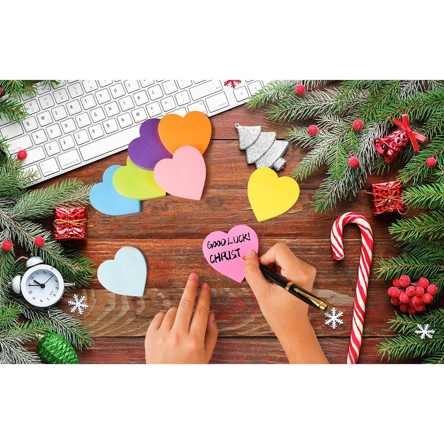 Notas Adhesivas Corazón TKTB 7.62x7.62 cm 8 Bloc 82 Hojas