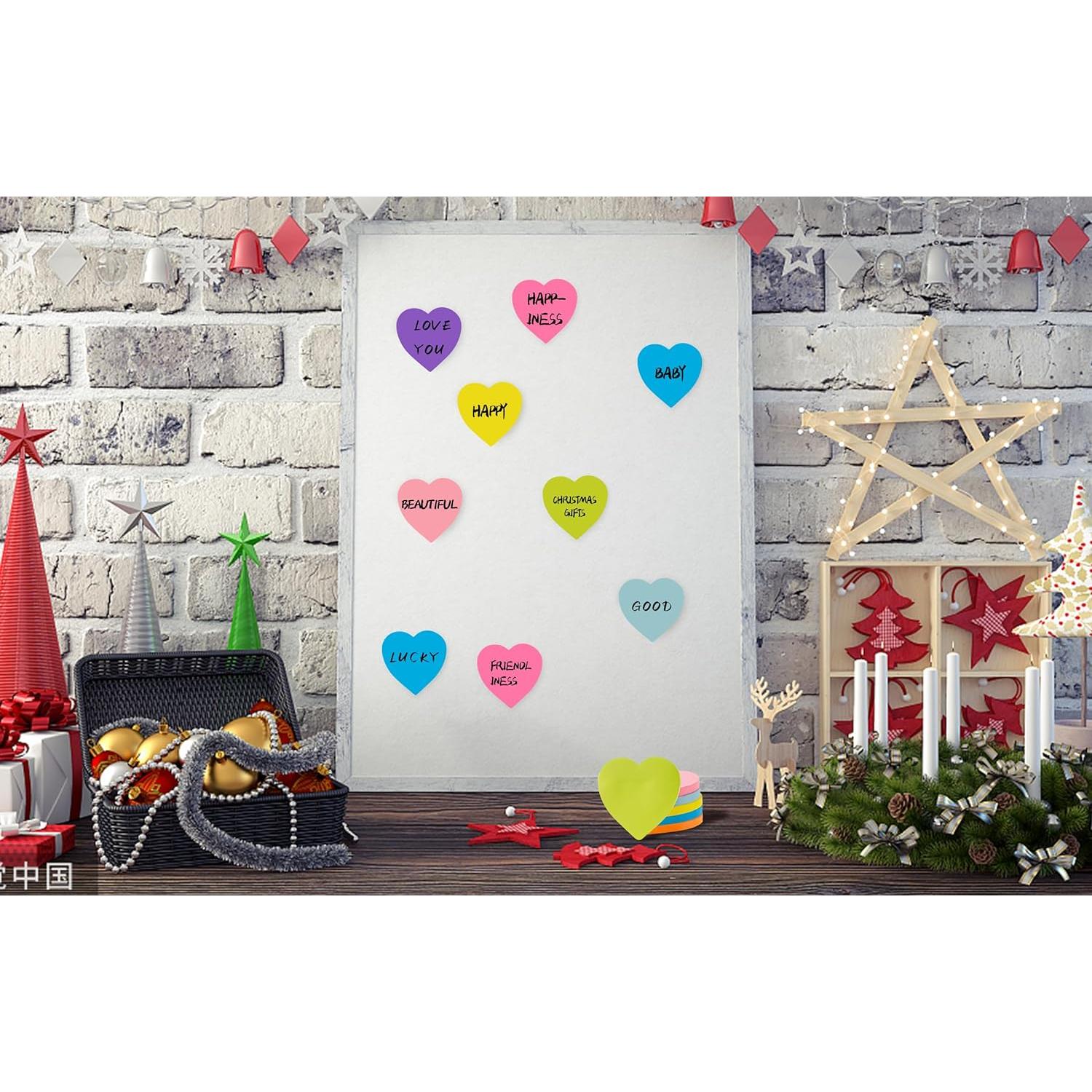 Notas Adhesivas Corazón TKTB 7.62x7.62 cm 8 Bloc 82 Hojas