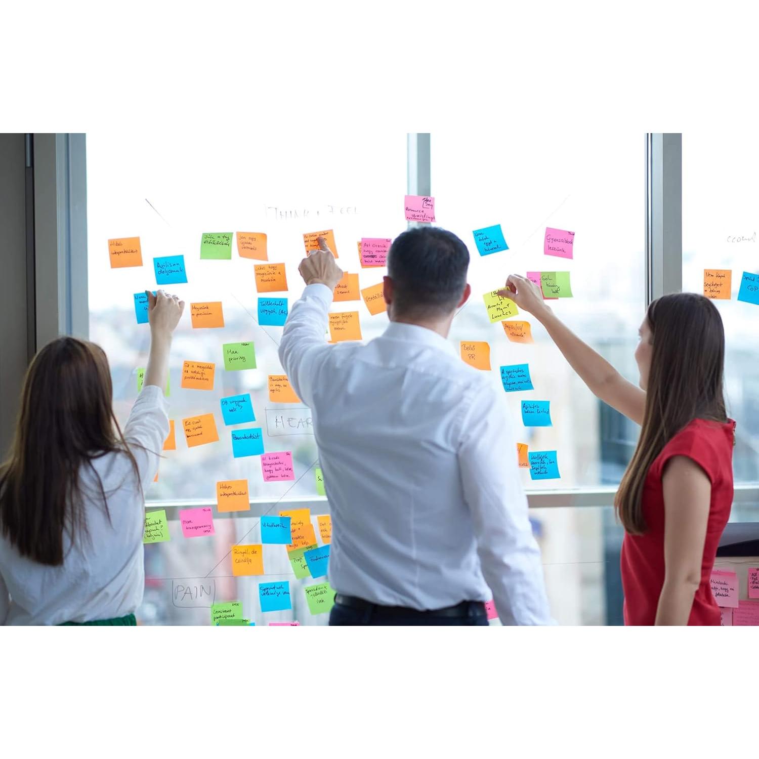 Notas Adhesivas Ezzgol 60 Blocs 3x3" (7.62cm) Colores Brillantes