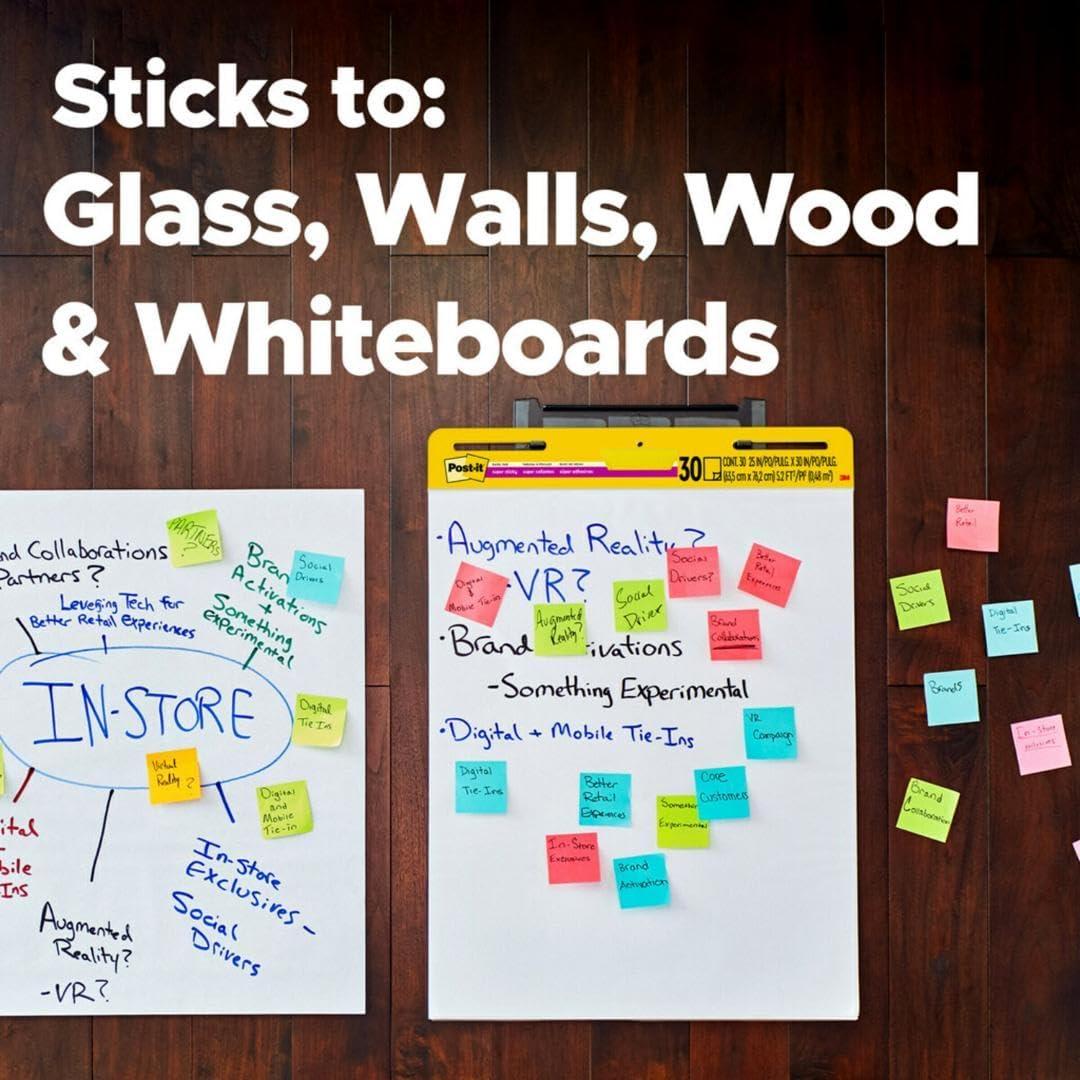 Post-it Super Sticky Easel Pad 63.5x76.2 cm Blanco 30 Hojas 2 Pads