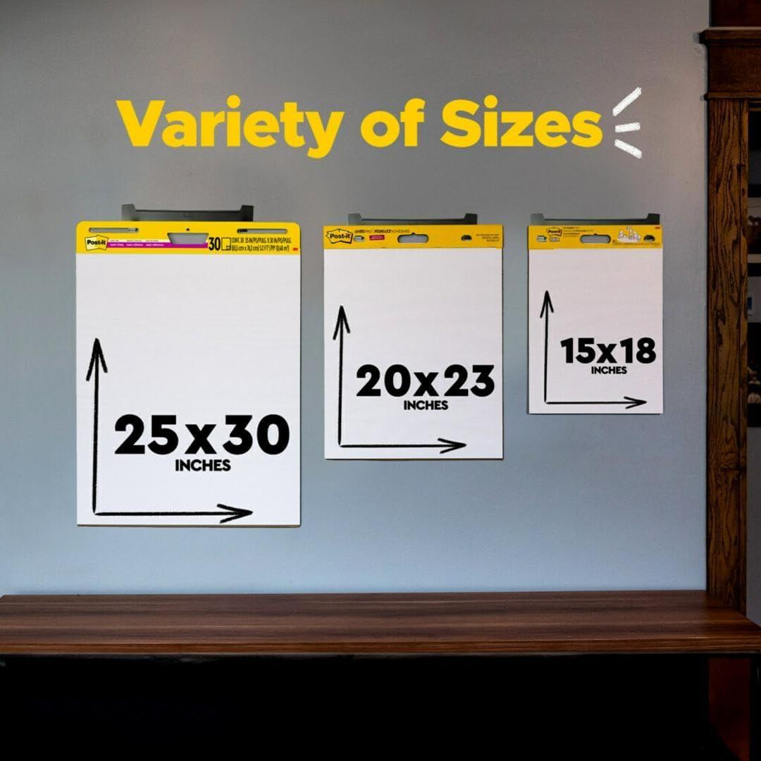 Post-it Super Sticky Easel Pad 63.5x76.2 cm Blanco 30 Hojas 2 Pads