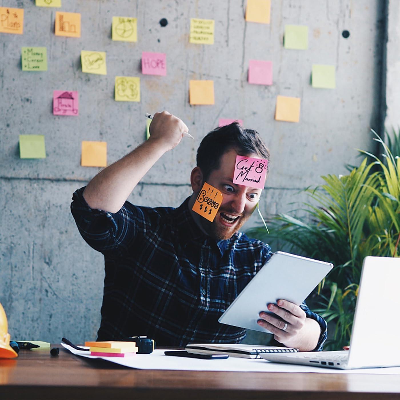 Notas Adhesivas MIUTME 16 Blocs 7.62x7.62 cm Multicolores