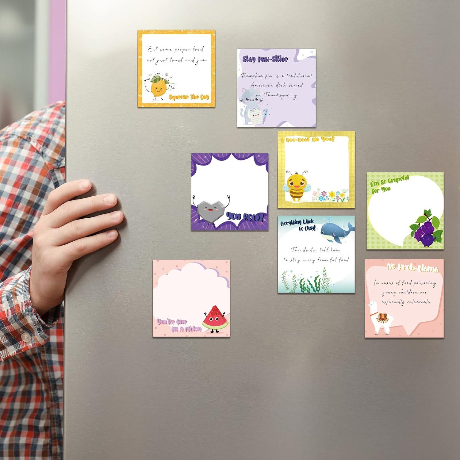 Bloc de Notas Adhesivas Geyee 12 Pcs Motivacionales 7.62 cm