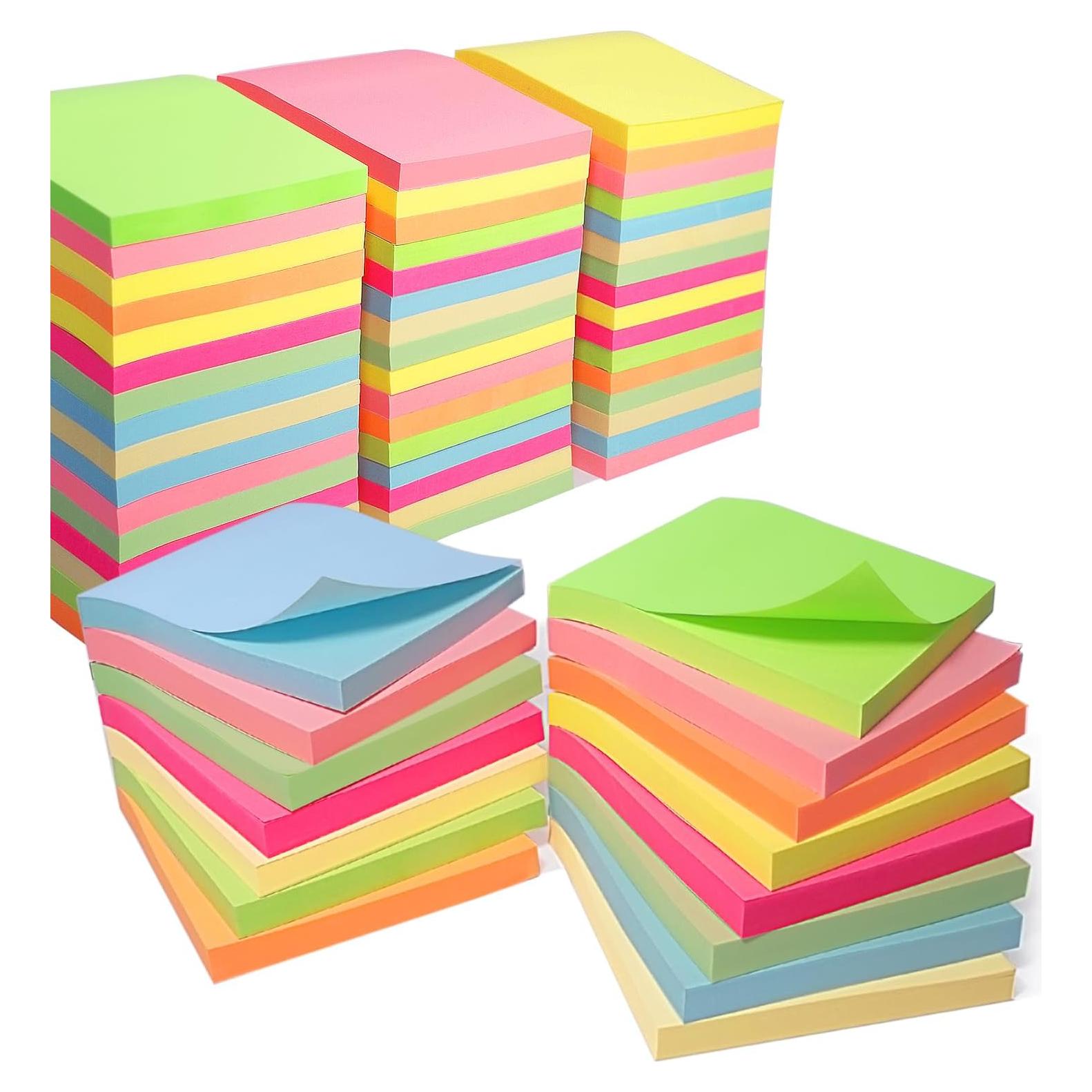 Notas Adhesivas Zenmmy 7.62x7.62 cm, 48 Blocs Coloridos