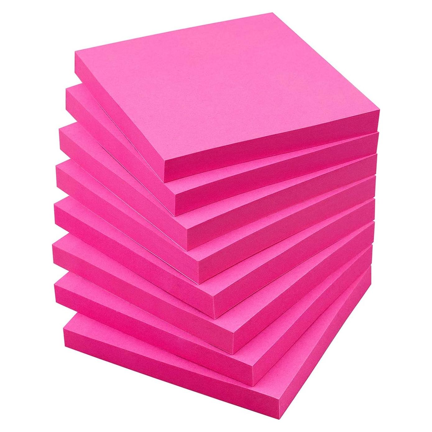 Notas Adhesivas 7.62x7.62 cm Lobo Oriental 8 Paquetes 80 Hojas