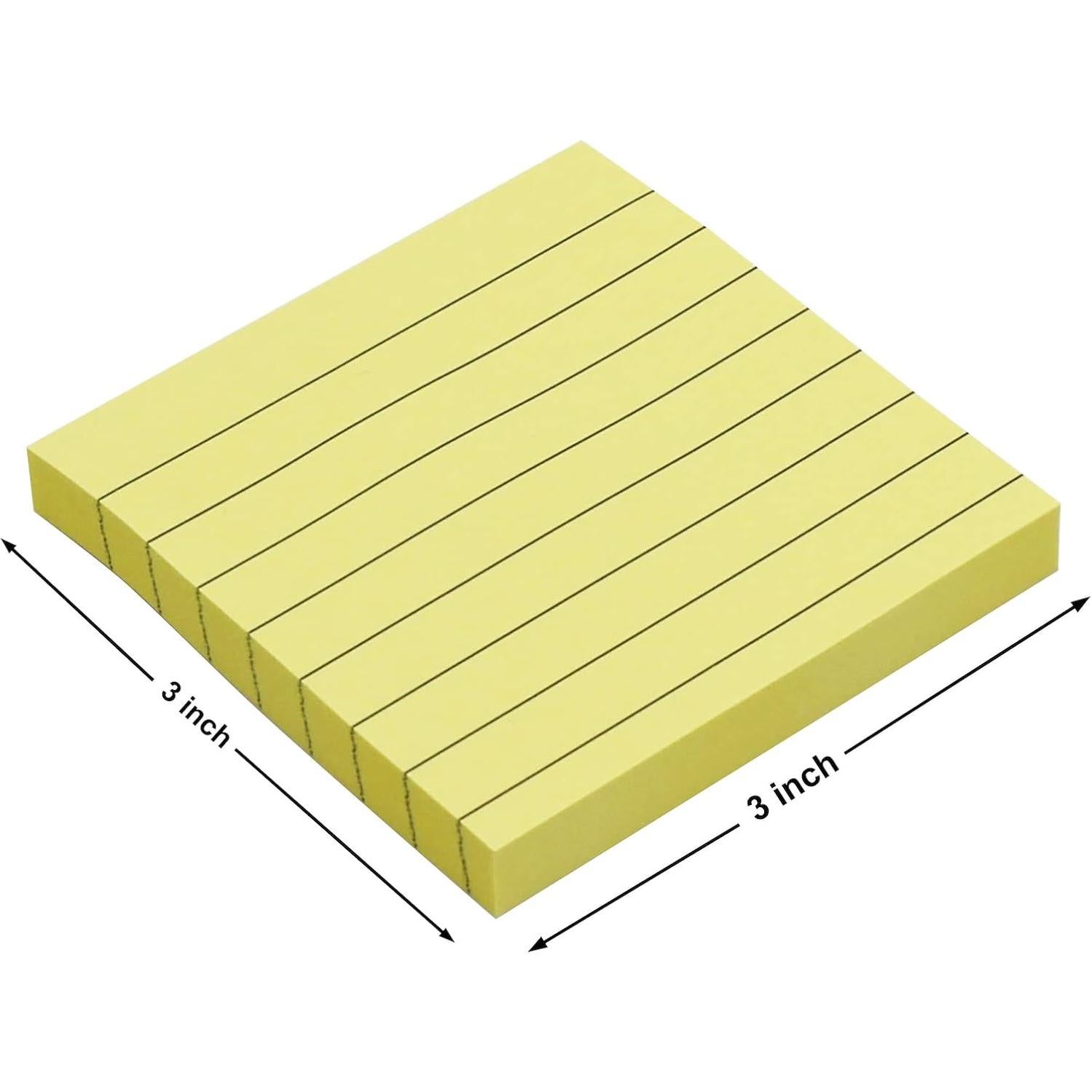 Notas Adhesivas Andoca 7.62x7.62 cm Amarillo Pastel 600 Hojas