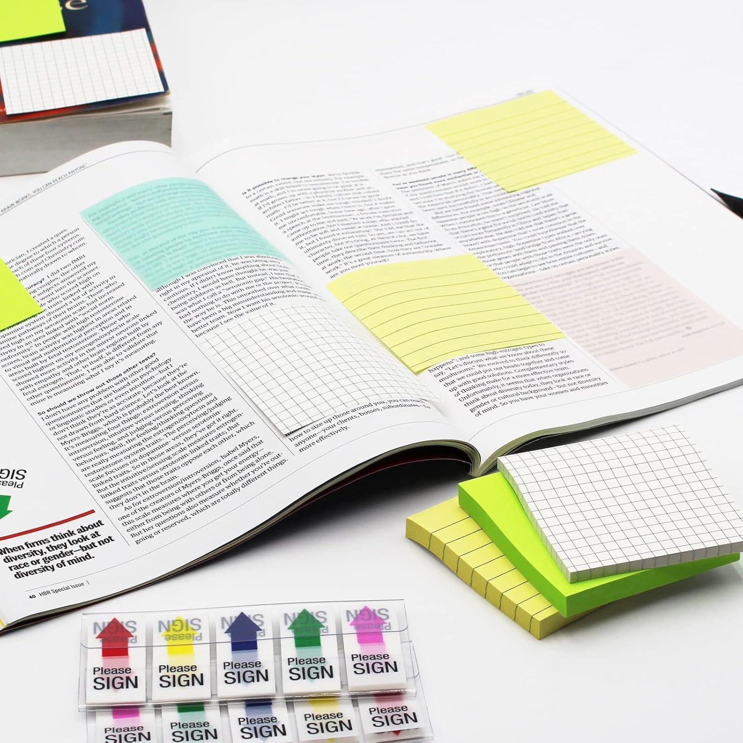 Notas Adhesivas Andoca 7.62x7.62 cm Amarillo Pastel 600 Hojas