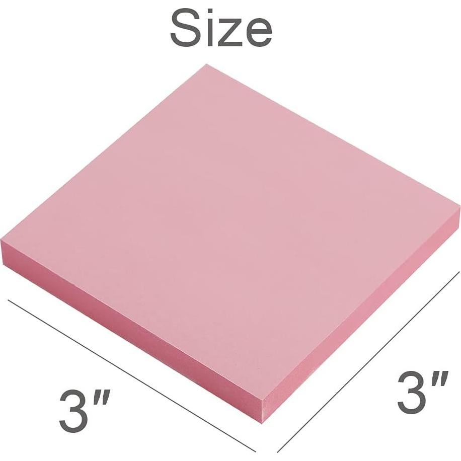 Notas Adhesivas Vanpad 7.62x7.62 cm Rosa Claro 8 Pzs
