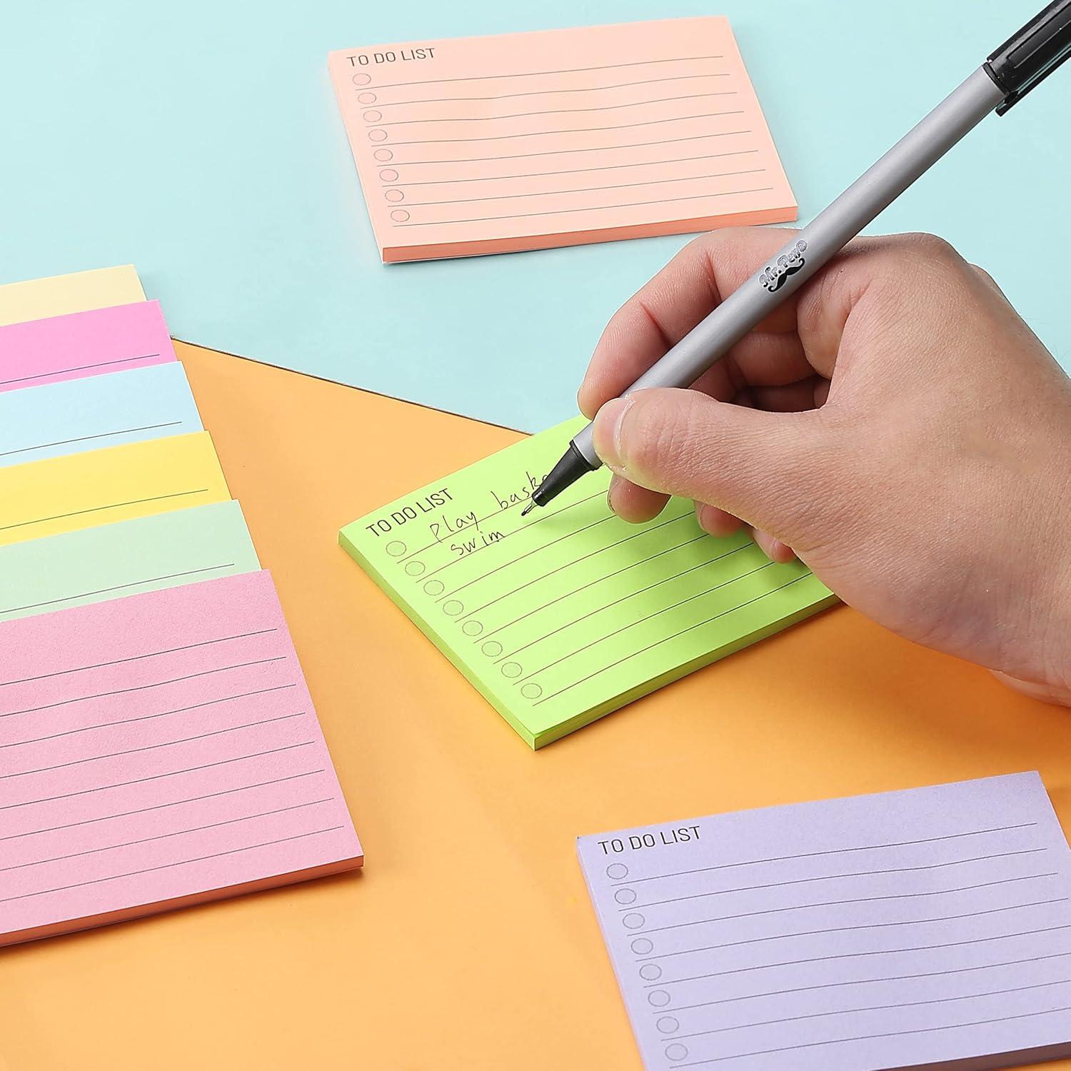 Notas Adhesivas Mr. Pen 360 Hojas 7.62cm x 10.16cm Colores Surtidos