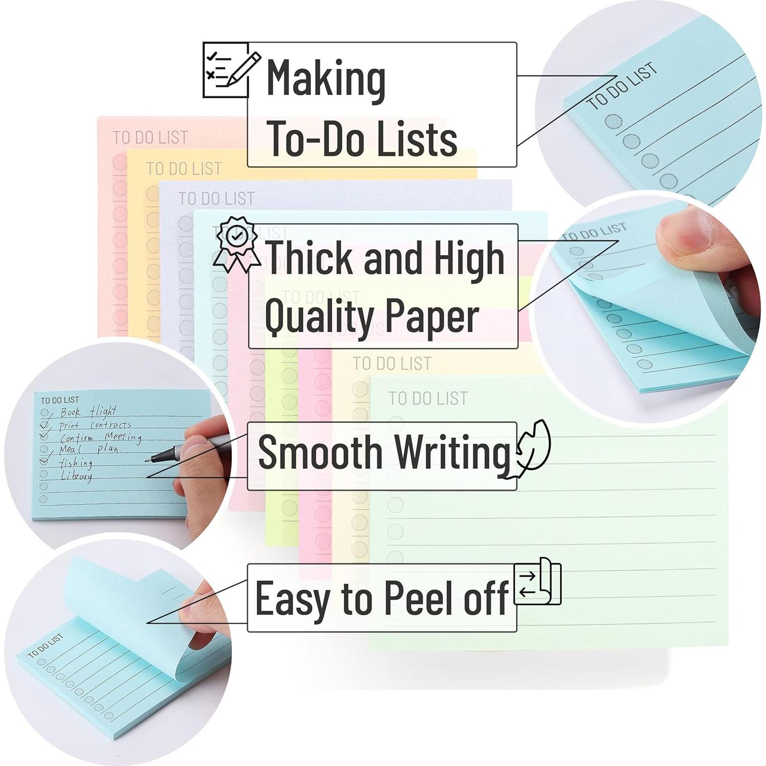 Notas Adhesivas Mr. Pen 360 Hojas 7.62cm x 10.16cm Colores Surtidos