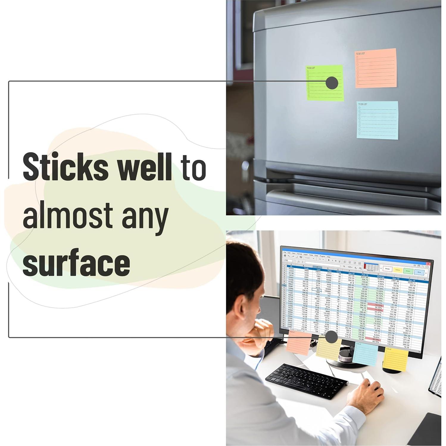 Notas Adhesivas Mr. Pen 360 Hojas 7.62cm x 10.16cm Colores Surtidos