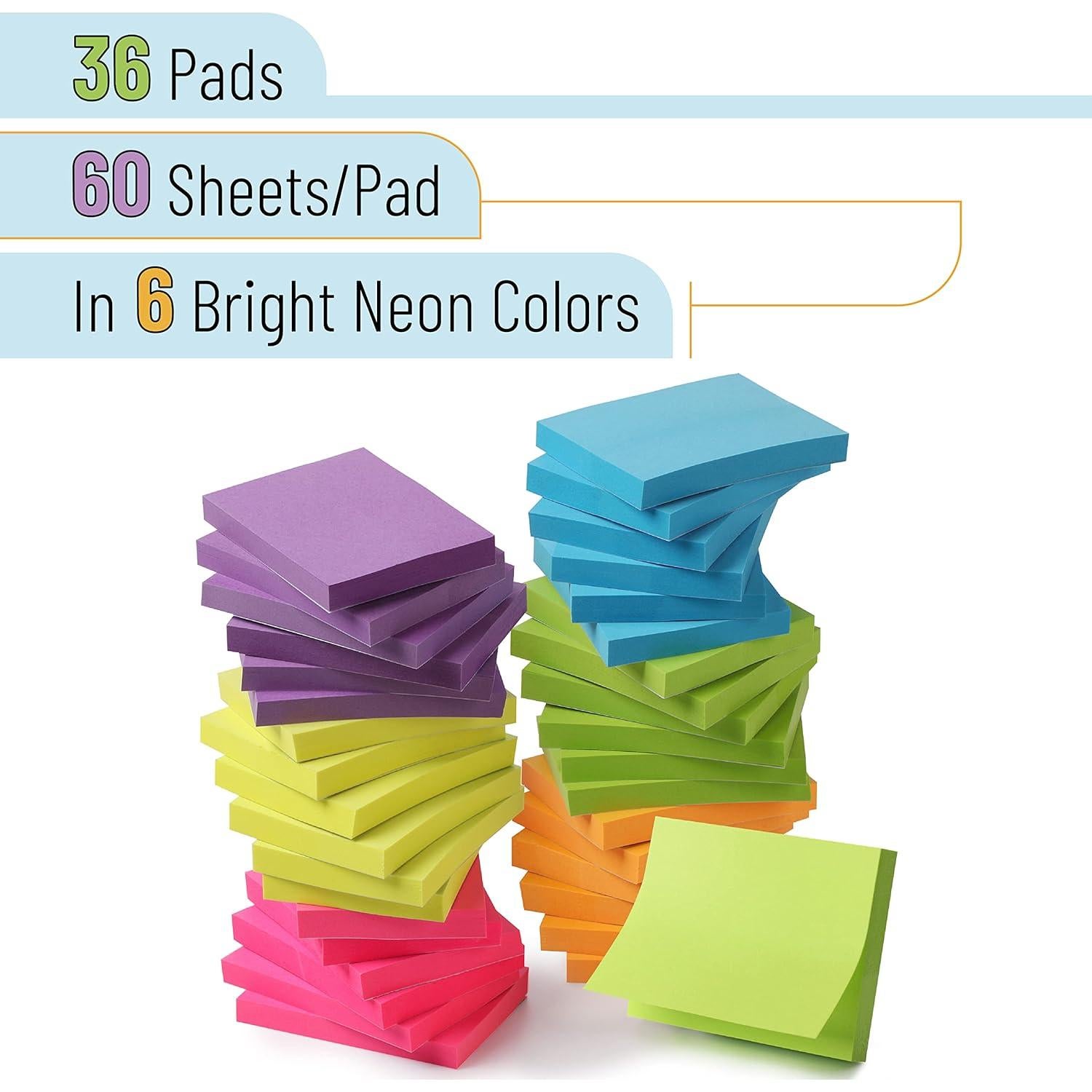 Notas Adhesivas Mr. Pen 3.81x5.08 cm, 36 Hojas, Coloridas