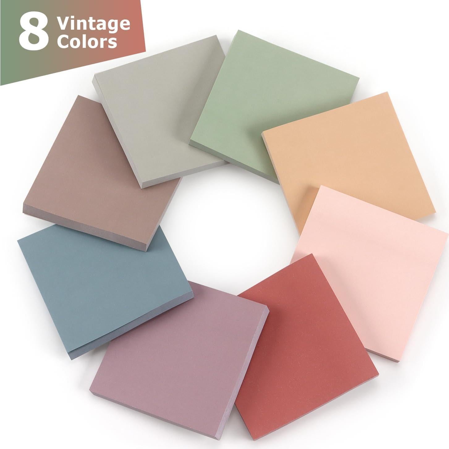 Notas Adhesivas 7.62x7.62 cm Osboo 8 Colores Morandi 560 Hojas