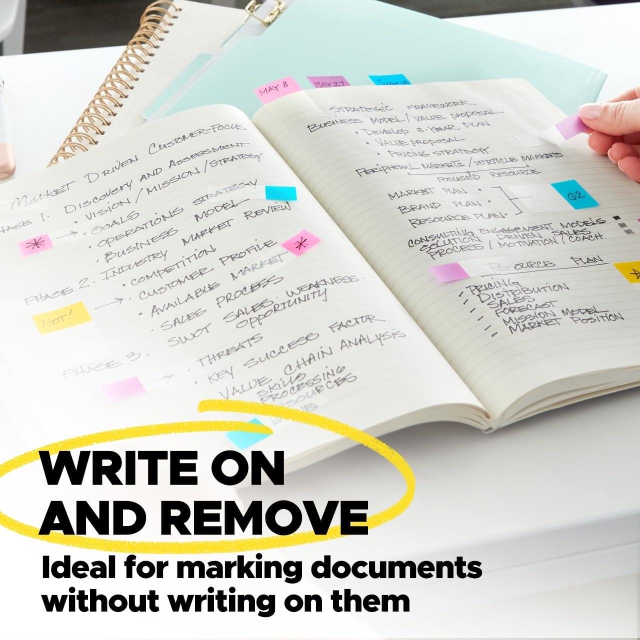 Banderas Post-it 1.19 cm Asortidas 8 Dispensadores + 48 Flechas