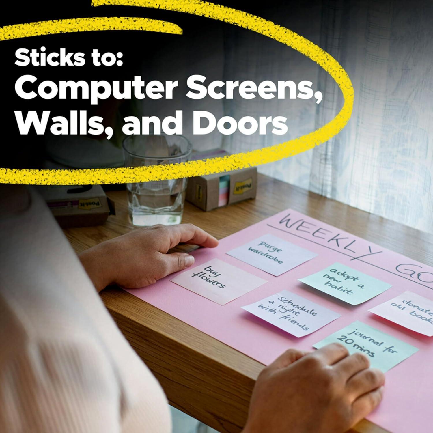 Notas Adhesivas Super Sticky Post-it 100% Recicladas 7.62 cm