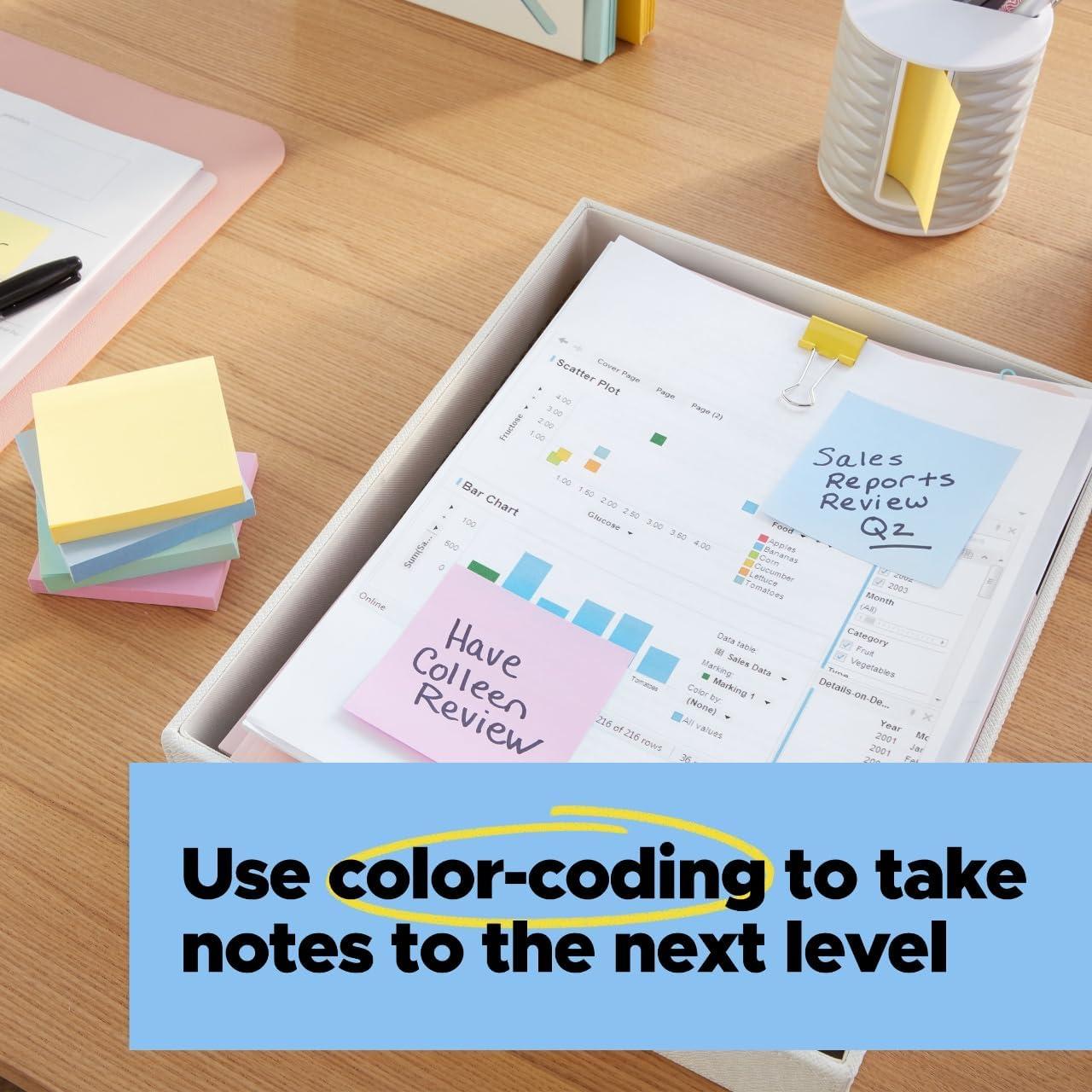 Notas Adhesivas Super Sticky Post-it 100% Recicladas 7.62 cm