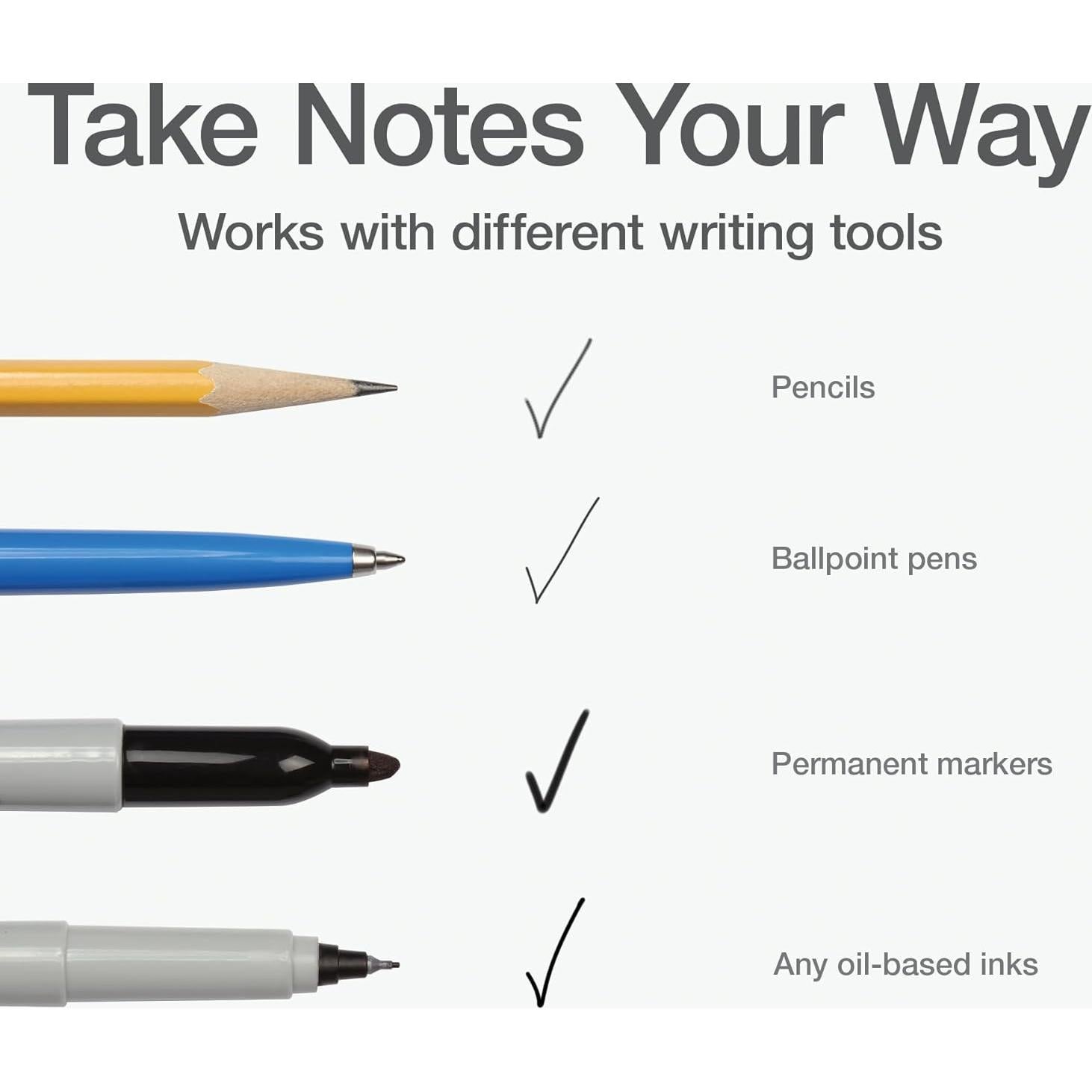 Notas Adhesivas Transparentes Redi-Tag 3x3 cm, 200 Hojas