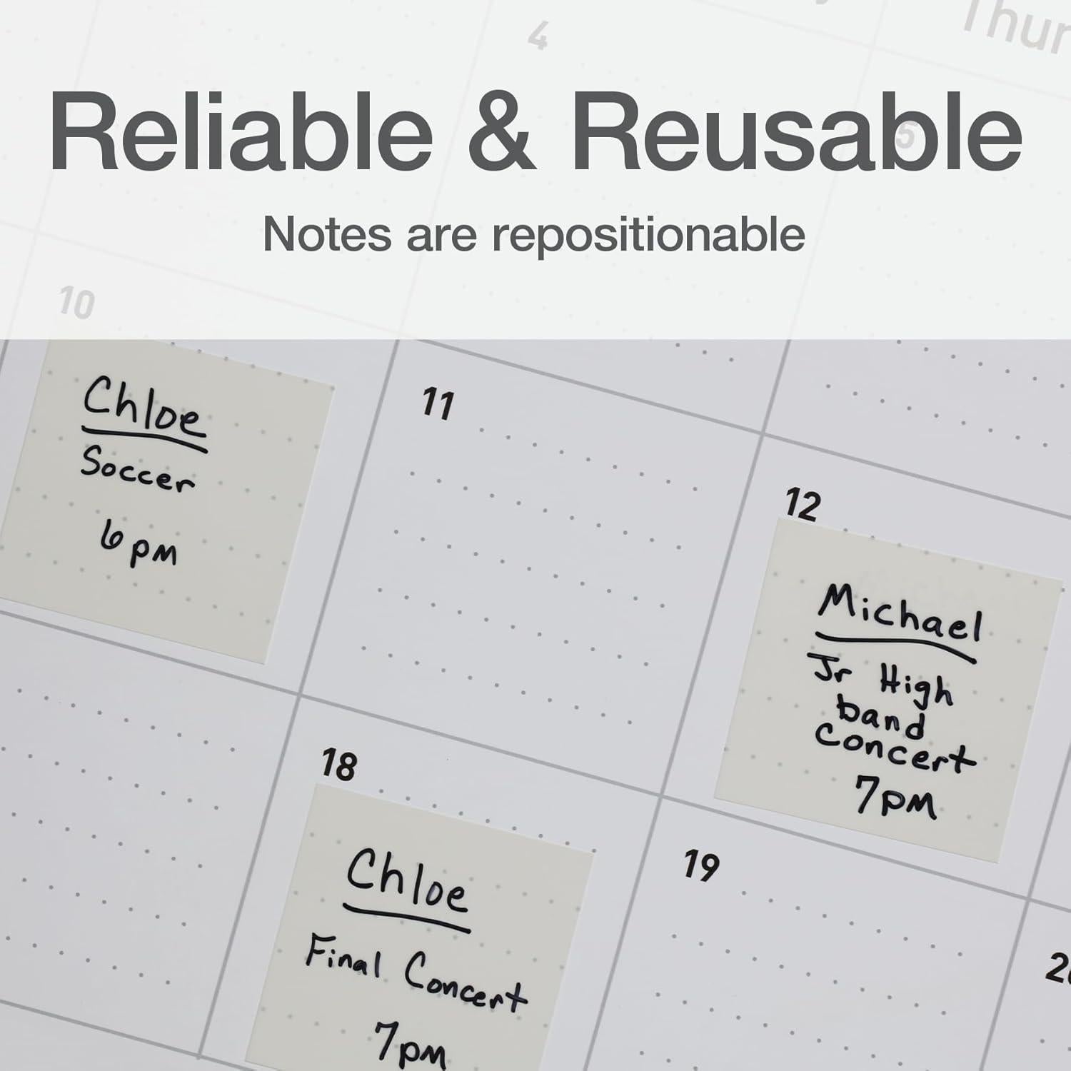 Notas Adhesivas Transparentes Redi-Tag 3x3 cm, 200 Hojas