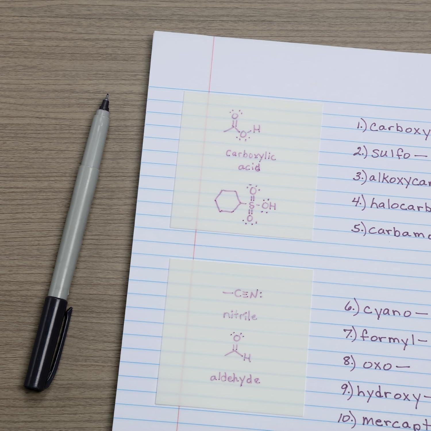 Notas Adhesivas Transparentes Redi-Tag 3x3 cm, 200 Hojas