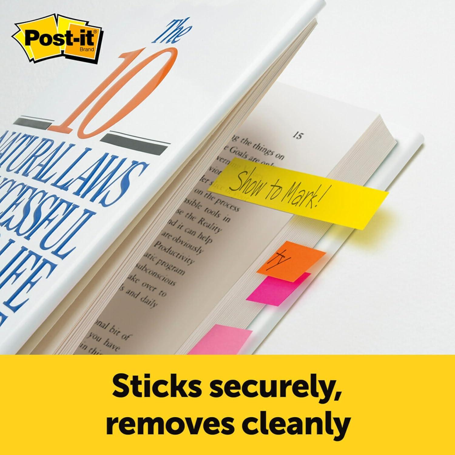 Marcadores de Página Post-it 1.27 cm x 5.08 cm, 50 Unidades