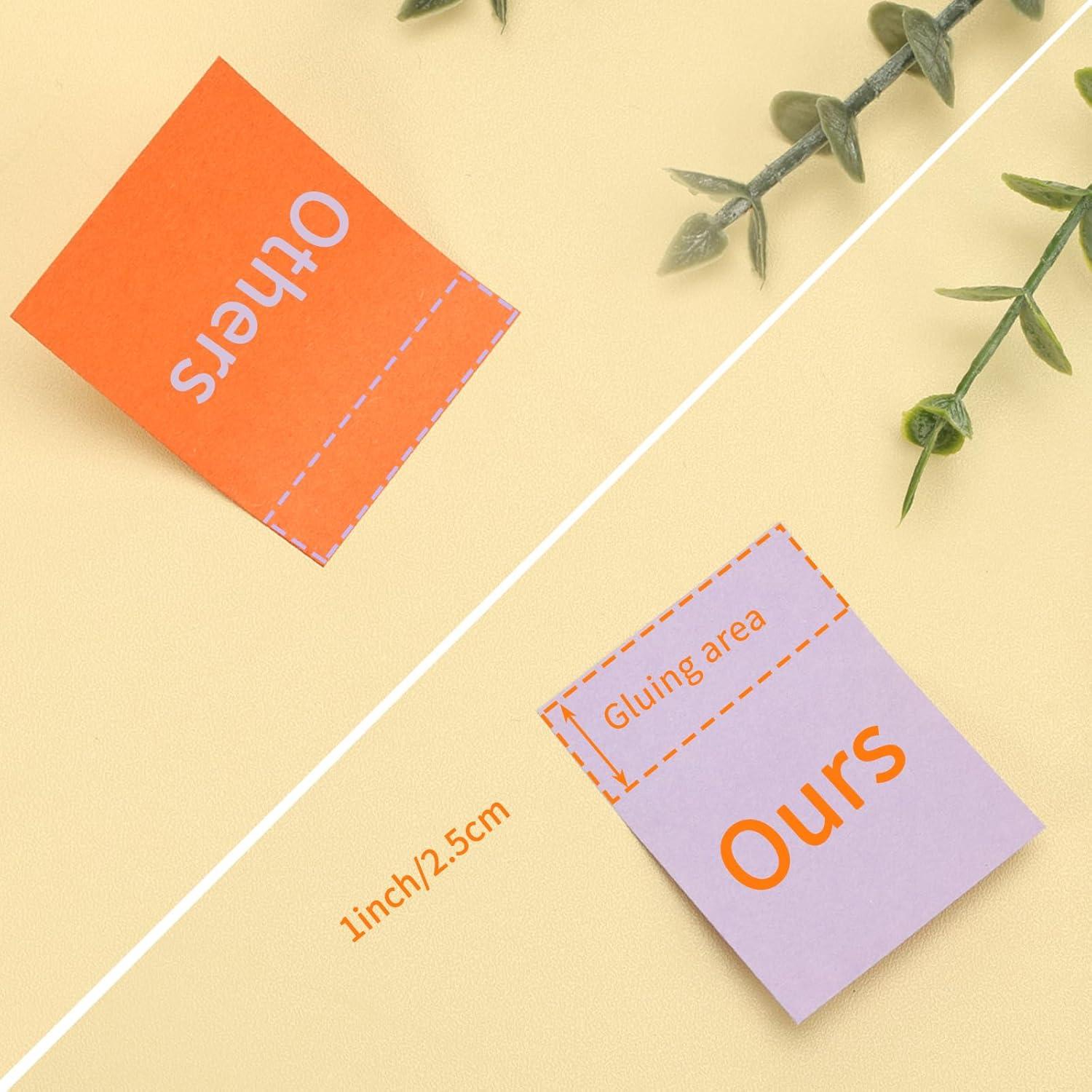 Notas Adhesivas EOOUT 3.81x5.08 cm, 30 Colores Brillantes, 2250 Hojas