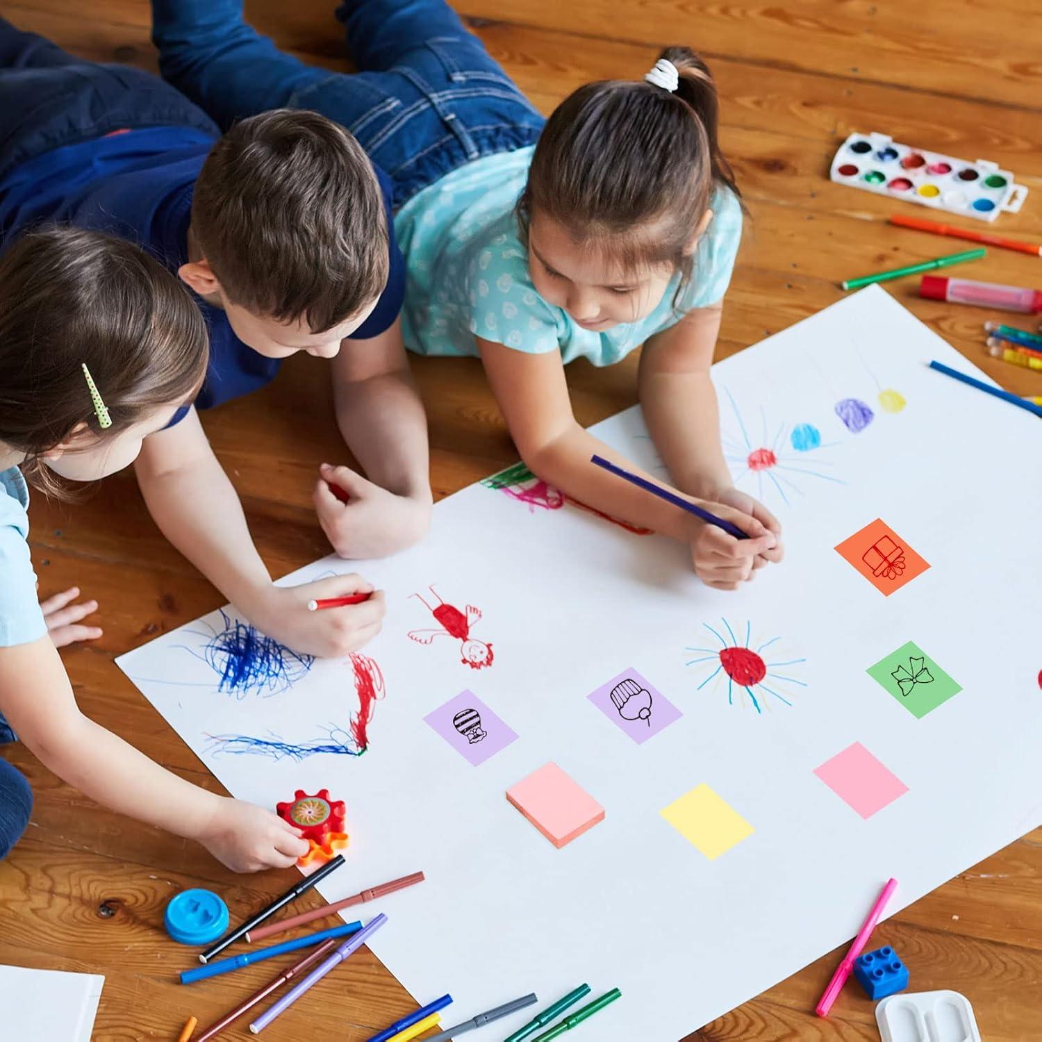 Notas Adhesivas EOOUT 3.81x5.08 cm, 30 Colores Brillantes, 2250 Hojas