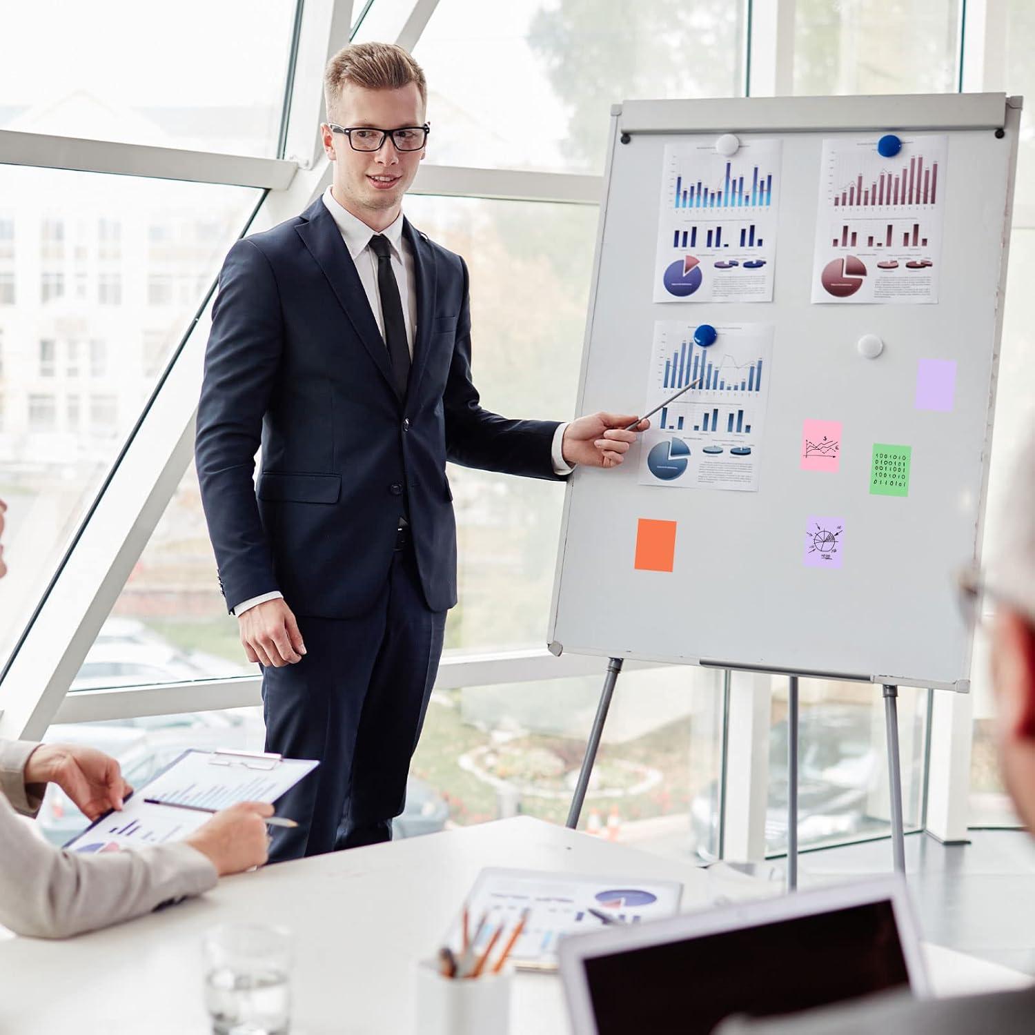 Notas Adhesivas EOOUT 3.81x5.08 cm, 30 Colores Brillantes, 2250 Hojas