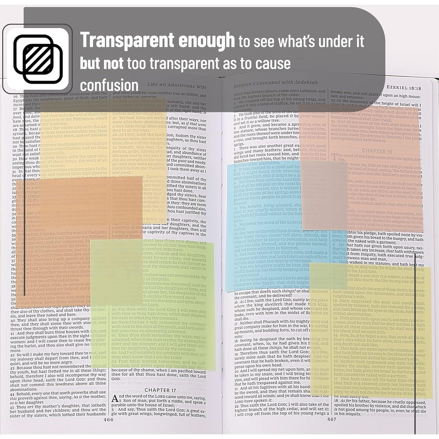 Notas Adhesivas Transparentes Mr. Pen 600 Hojas Vintage 7.62x7.62 cm