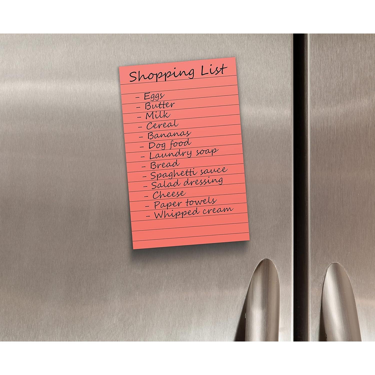 Notas Adhesivas Rayadas 10.16x15.24 cm 6 Paquetes 300 Hojas