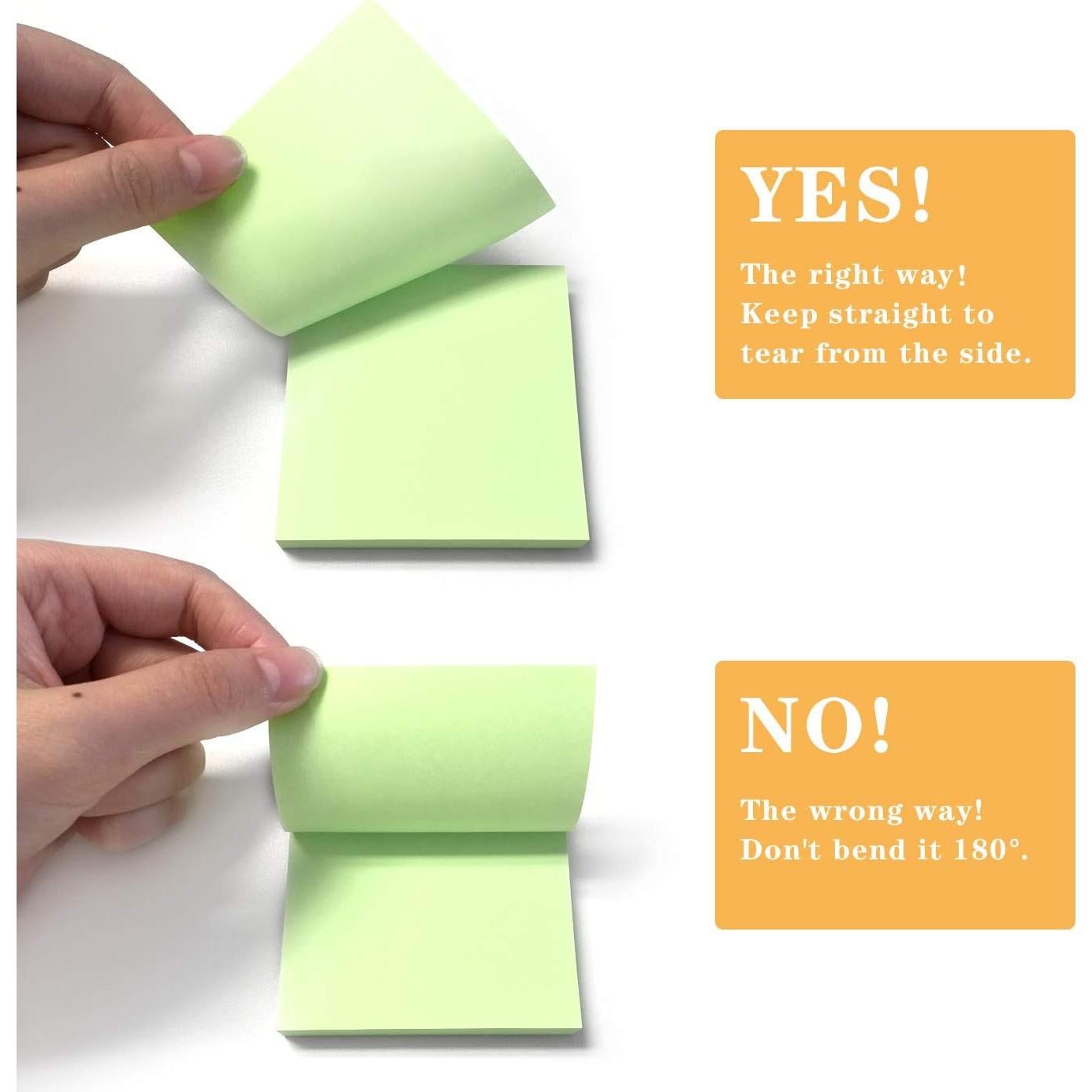 Notas Adhesivas Super Adhesivas Phthdoty 3x3 cm Colores Pastel