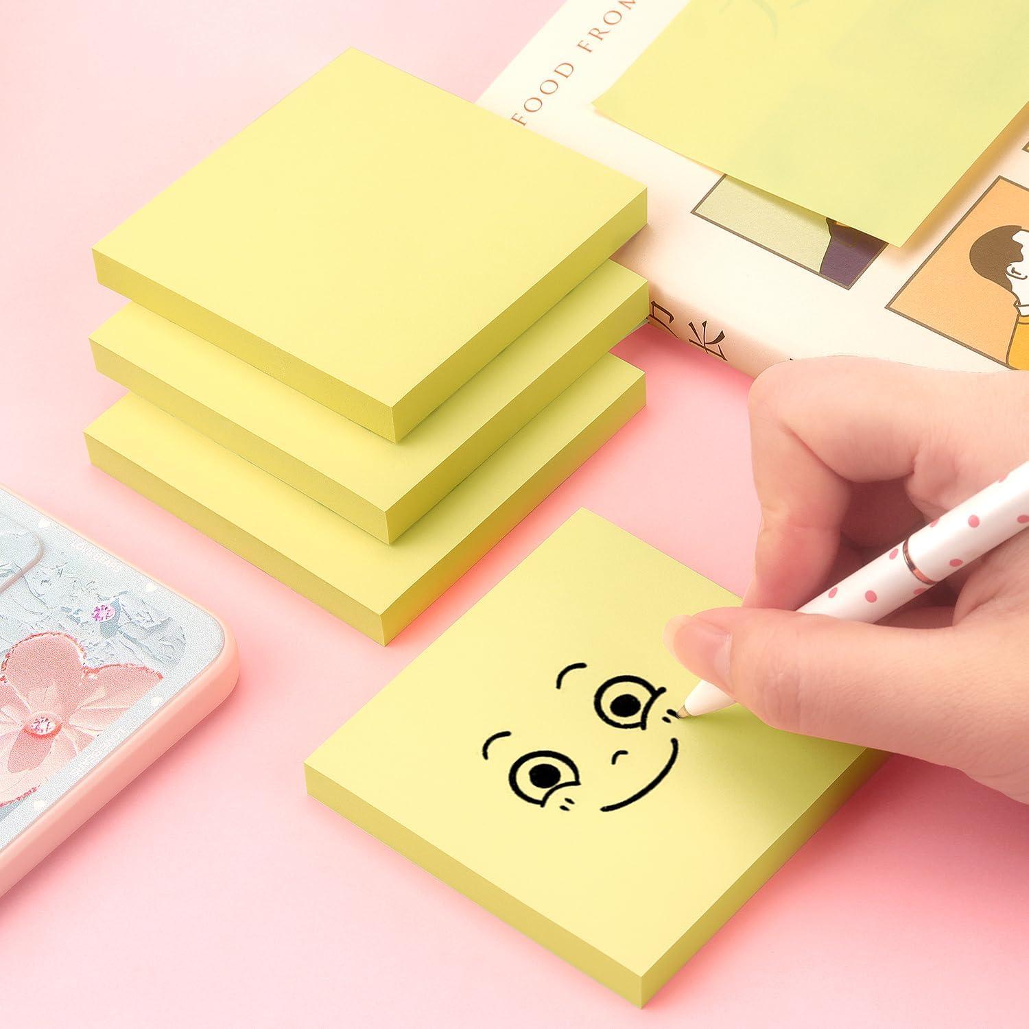 Notas Adhesivas Osboo Amarillo 7.6x7.6 cm 4 Bloc 360 Hojas