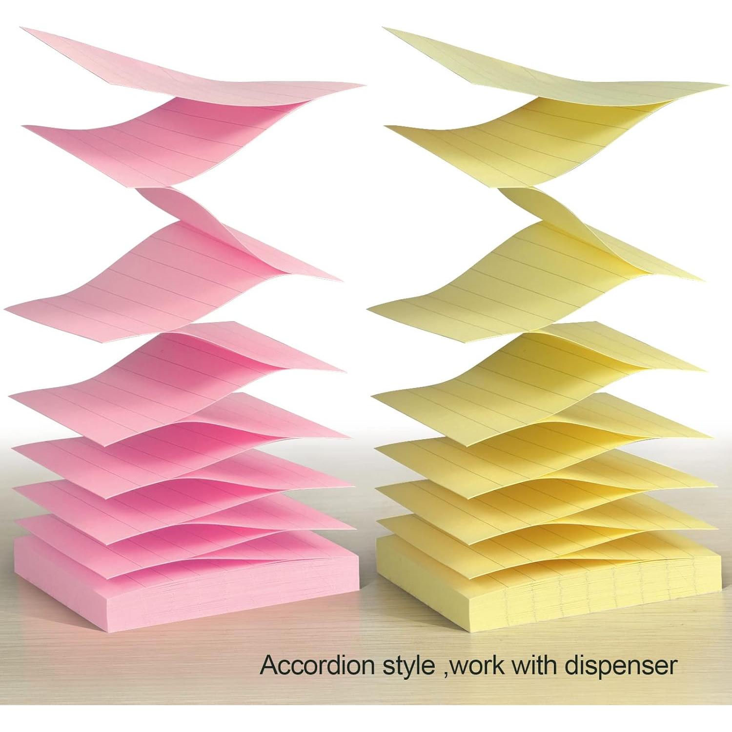 Notas Adhesivas ZYTIN Rayadas 7.62x7.62 cm 600 Hojas Pastel