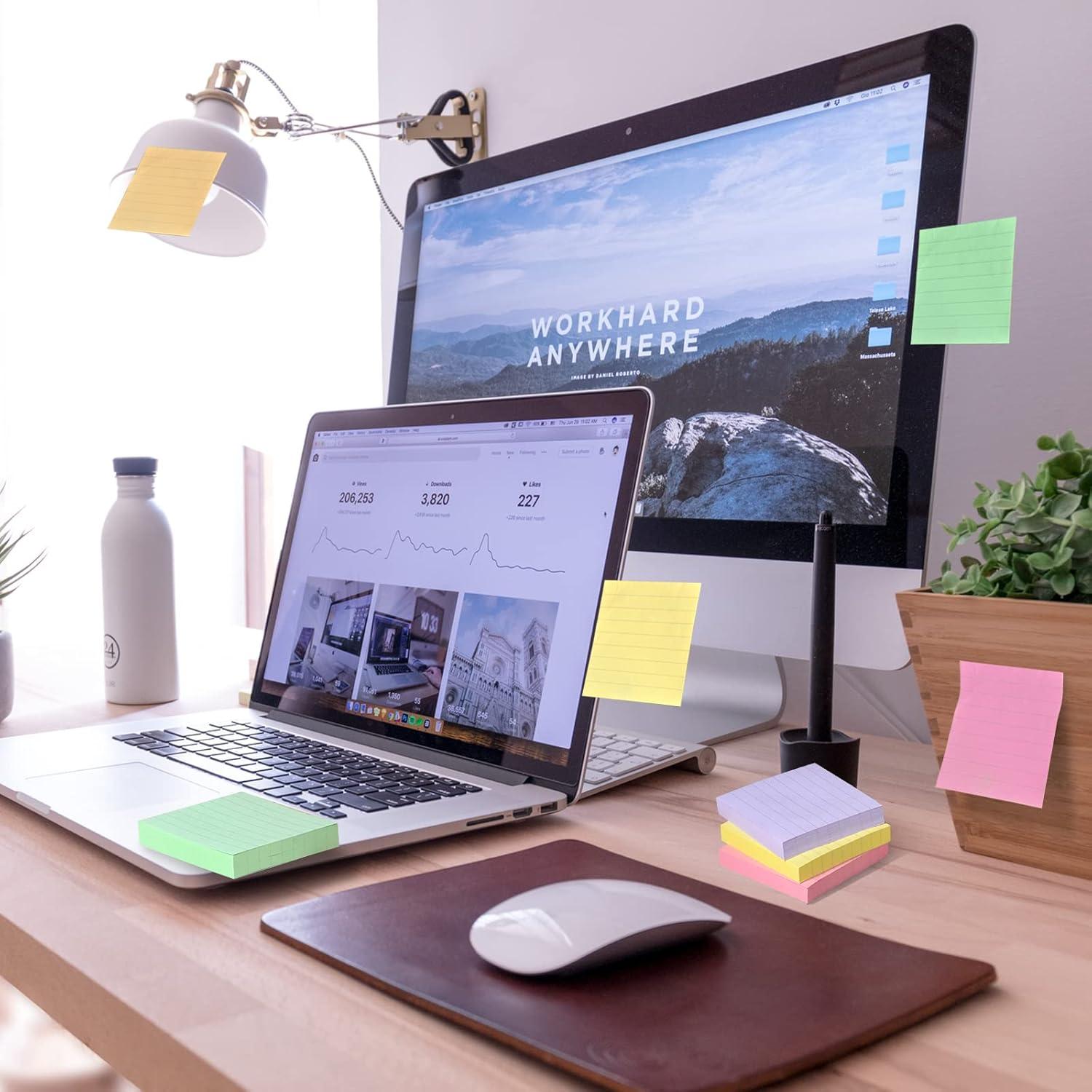 Notas Adhesivas ZYTIN Rayadas 7.62x7.62 cm 600 Hojas Pastel