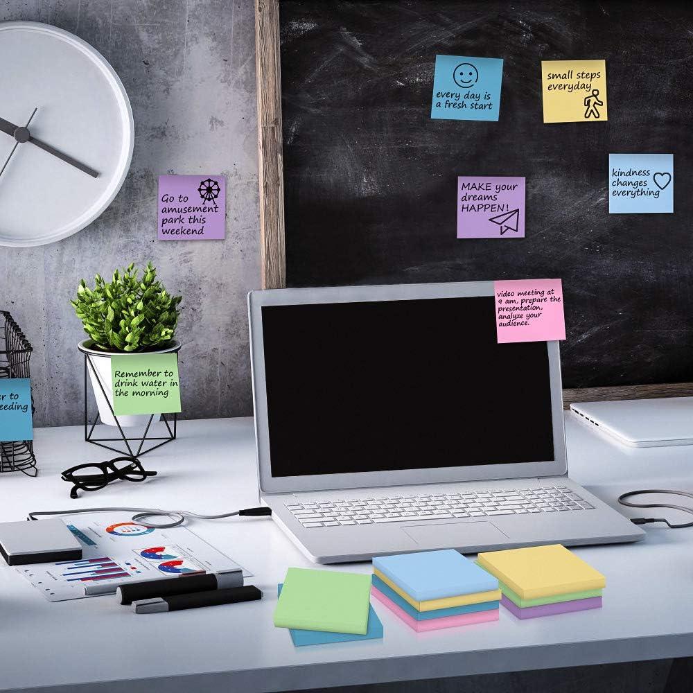 Notas Adhesivas 3x3 MyLifeUNIT - 54 Blocs, 5400 Hojas Multicolor