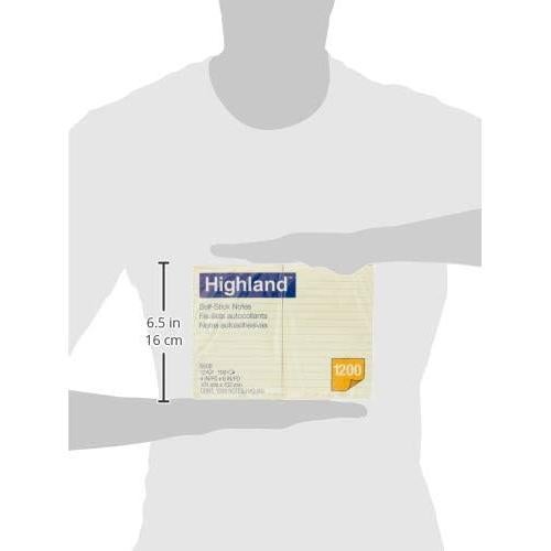 Notas autoadhesivas Highland 10x15 cm Amarillo 1200 hojas