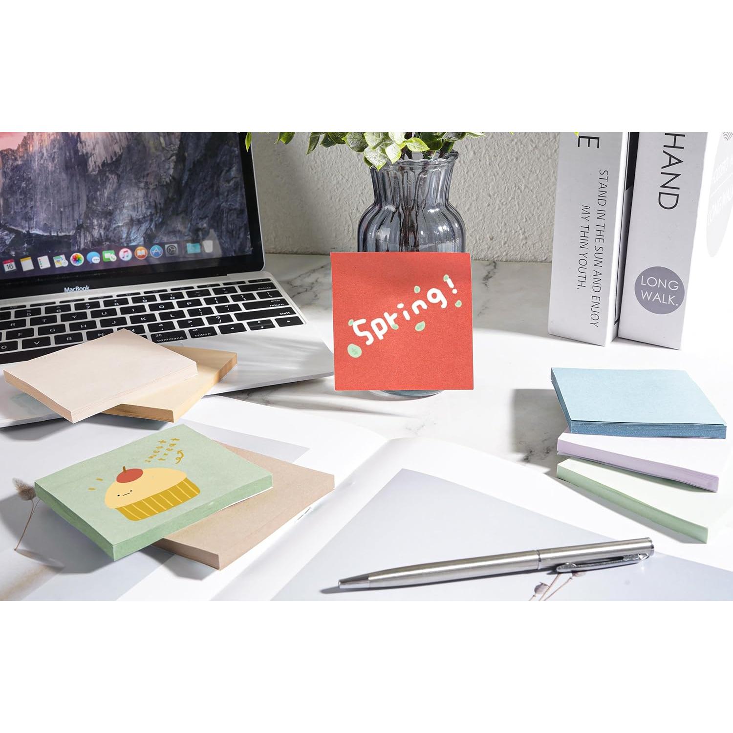 Notas Adhesivas Pop Up TKTB Vintage 3x3 cm 18 Pads Fuerte Adhesivo