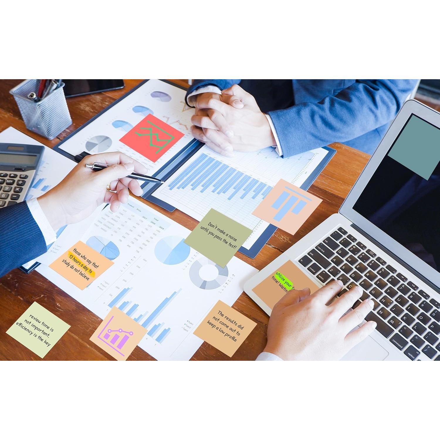 Notas Adhesivas Pop Up TKTB Vintage 3x3 cm 18 Pads Fuerte Adhesivo