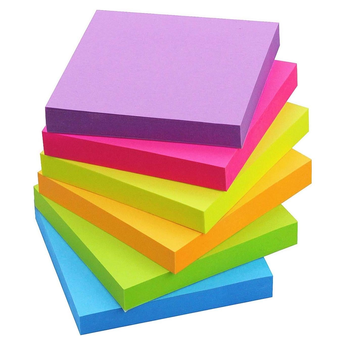 Notas Adhesivas SIMONA 7.6x7.6 cm Multicolor 6 Bloc 100 Hojas