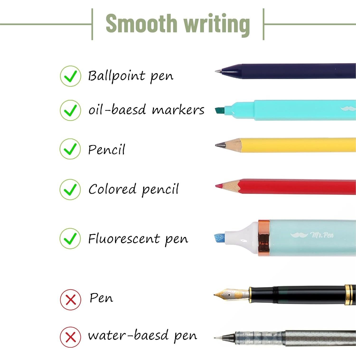 Conjunto de Notas Adhesivas Mr. Pen 1000 Hojas Coloridas