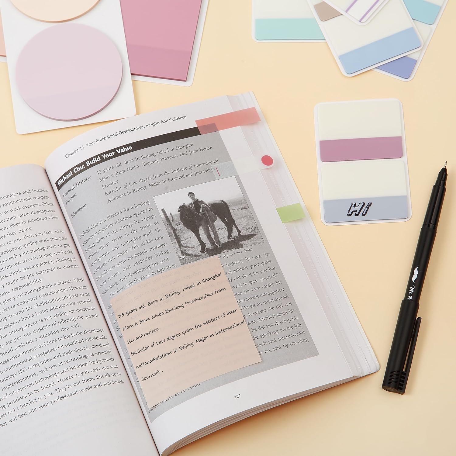 Conjunto de Notas Adhesivas Mr. Pen 1000 Hojas Coloridas