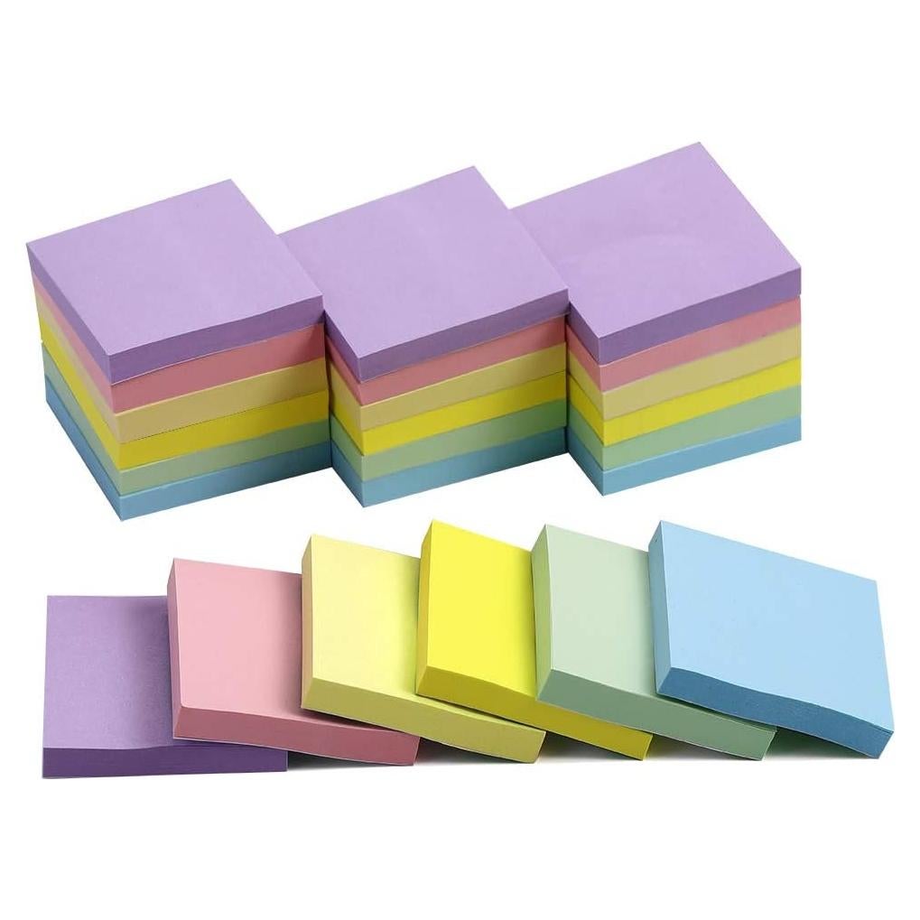 Notas Adhesivas Vanpad 5x5 cm Pastel 24 Pads 64 Hojas