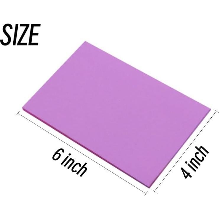 Notas Adhesivas Early Buy 6 Colores Brillantes 10.16x15.24cm